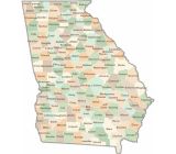 Georgia County Map