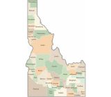 Idaho County Map