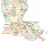 Louisiana Parish Map