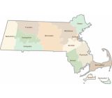 Massachusetts County Map