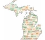 Michigan County Map