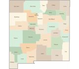 New Mexico County Map