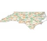 North Carolina County Map