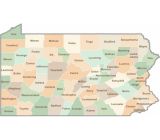Pennsylvania County Map