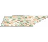 Tennessee County Map