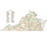 Virginia County Map
