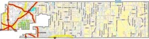 Adams County Colorado GIS Map showing county boundaries, cities, roads, and geographic features.