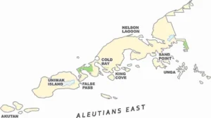 Aleutians East Borough Alaska Borough Map Showing Boundaries