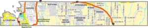 Arapahoe County Colorado GIS Map showing county boundaries, cities, roads, and geographic features.