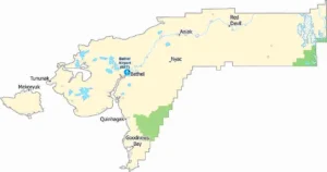 Bethel Census Area Alaska Map Showing Boundaries