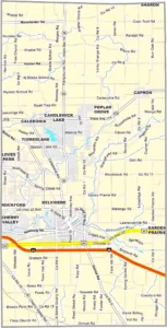Boone County Illinois GIS map showing county boundaries and location
