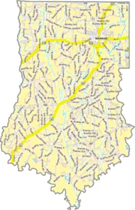Bradley County Arkansas GIS Map showing county boundaries, roads, cities, and geographic features.