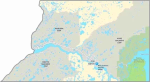 Bristol Bay Borough Alaska Borough Map Showing Boundaries