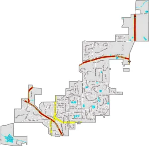Broomfield County Colorado GIS Map showing county boundaries, cities, roads, and geographic features.