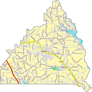 Butts County Georgia GIS Map showing county boundaries, major roads, cities, highways, rivers, and geographic features.
