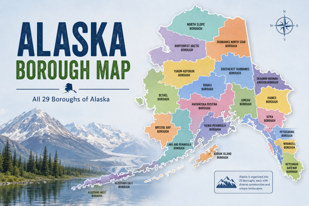 Alaska Borough Maps