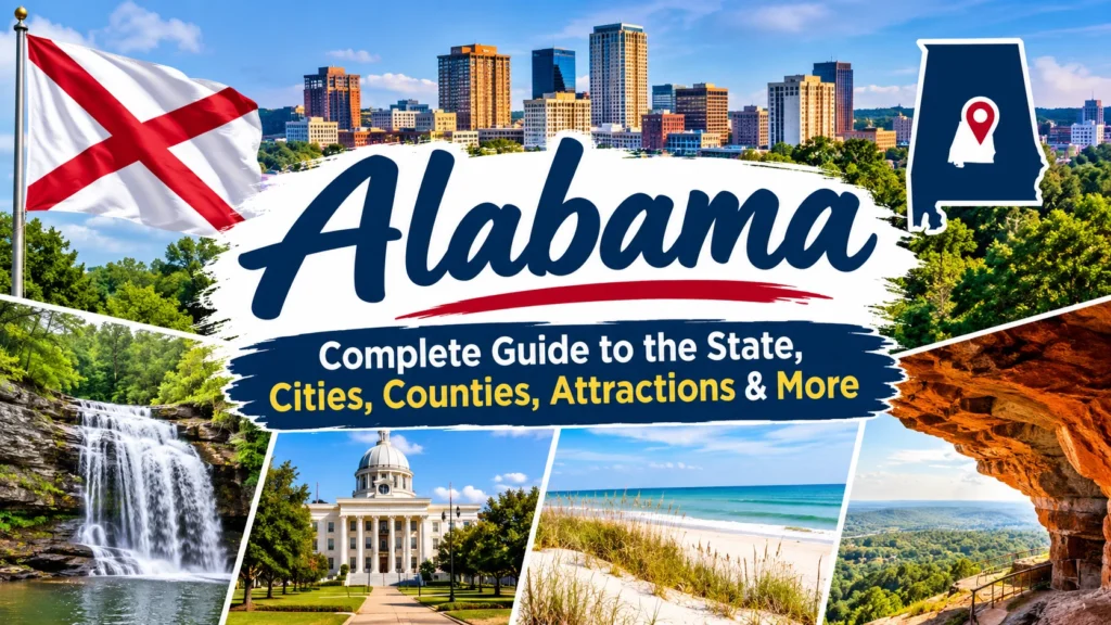 Alabama: Complete Guide to the State, Cities, Counties, Attractions & More