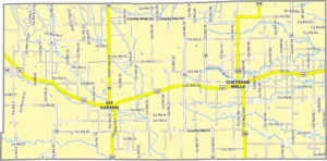 Cheyenne County Colorado GIS Map showing county boundaries, cities, roads, and geographic features.