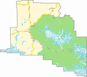 Copper River Census Area Alaska Map Showing Boundaries