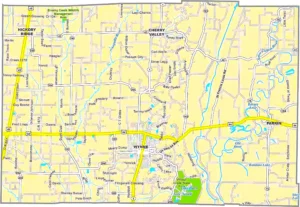 Cross County Arkansas GIS Map showing county boundaries, roads, cities, and geographic features.
