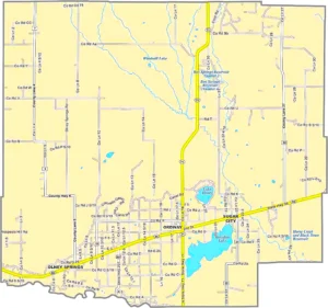 Crowley County Colorado GIS Map showing county boundaries, cities, roads, and geographic features.