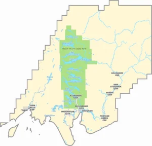 Dillingham Census Area Alaska Map Showing Boundaries