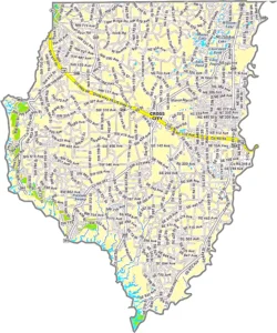 Dixie County Florida GIS Map displaying county boundaries, roads, and waterways.