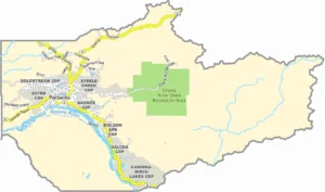 Fairbanks North Star Borough Alaska Borough Map Showing Boundaries