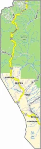 Greenlee County Arizona Map showing county boundaries, roads, towns, and geographic features.