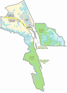 Haines Borough Alaska Borough Map Showing Boundaries