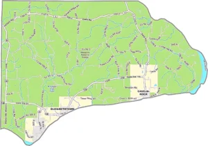 Hardin County Illinois GIS map showing county boundaries and location