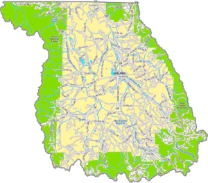 Jackson County Colorado GIS Map showing county boundaries, cities, roads, and geographic features.