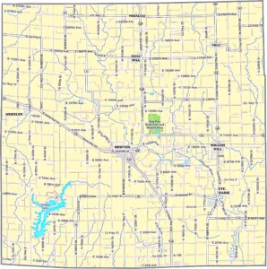 Jasper County Illinois GIS map showing county boundaries and location