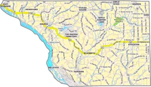 Jo Daviess County Illinois GIS map showing county boundaries and location