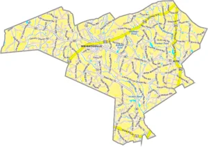Johnson County Georgia GIS Map showing county boundaries, major roads, cities, highways, rivers, and geographic features.