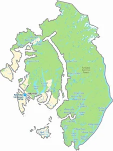 Ketchikan Gateway Borough Alaska Borough Map Showing Boundaries