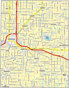 Knox County Illinois GIS map showing county boundaries and location