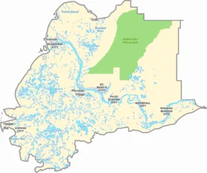 Kusilvak Census Area Alaska Map Showing Boundaries