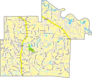 Lincoln County Arkansas GIS Map showing county boundaries, roads, cities, and geographic features.