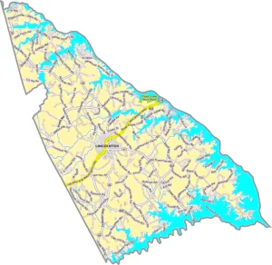 Lincoln County Georgia GIS Map showing county boundaries, major roads, cities, highways, rivers, and geographic features.
