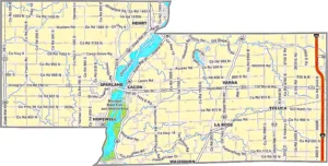 Marshall County Illinois GIS map showing county boundaries and location