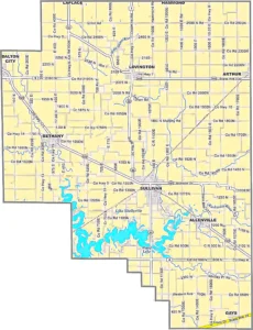 Moultrie County Illinois GIS map showing county boundaries and location