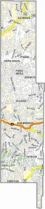 Navajo County Arizona Map displaying county boundaries, roads, towns, and geographic features.