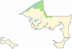 Nome Census Area Alaska Map Showing Boundaries