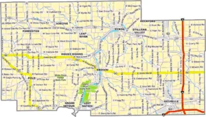 Ogle County Illinois GIS map showing county boundaries and location