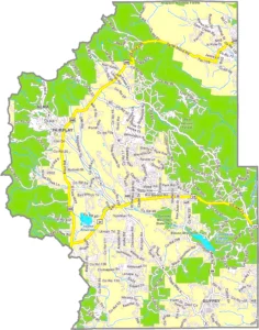 Park County Colorado GIS Map showing county boundaries, cities, roads, and geographic features. showing county boundaries, cities, roads, and geographic features.
