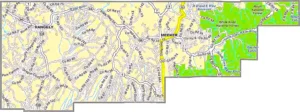Rio Blanco County Colorado GIS Map showing county boundaries, cities, roads, and geographic features.