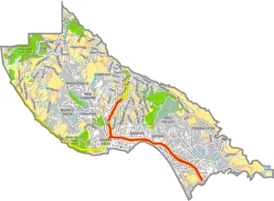 Santa Cruz County California GIS Map showing county boundaries, cities, roads, and geographic features.