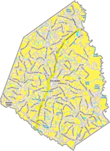 Screven County Georgia GIS Map showing county boundaries, major roads, cities, highways, rivers, and geographic features.