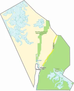 Skagway Municipality Alaska Borough Map Showing Boundaries